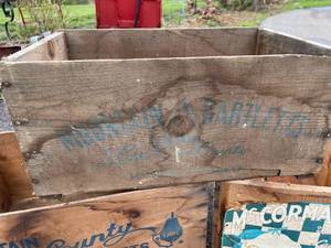 lot 259 image: Three Vintage Wooden Crates