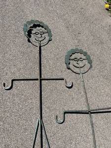 lot 280 image: Two Whimsical Women Plant Hangers