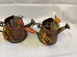 lot 292 image: Two Decorative Harvest Sprinkling Cans