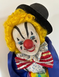 lot 355 image: Bright and Cheery Diggles Clown Doll by Artisan Way