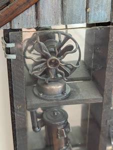 lot 367 image: Vintage Wood and Glass Display Shelf and Collection of Miniatures