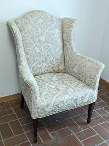 lot 14 image: Elegant Upholstered Armchair