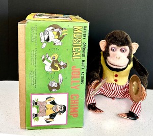 lot 87 image: Vintage Musical Jolly Chimp