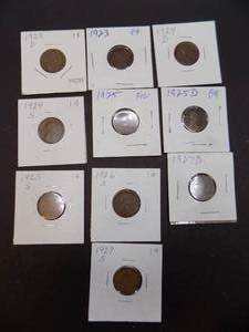 10 LINCOLN PENNIES