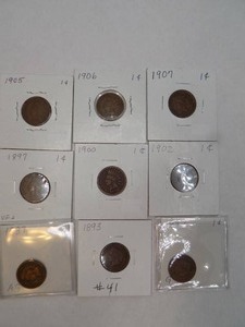 9 INDIAN CENTS