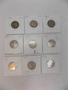 9 - BUFFALO NICKELS