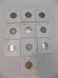 10 - BUFFALO NICKELS