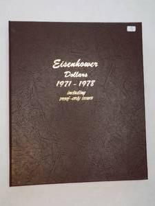 1971-1978 Dansco Album Eisenhower dollars including proof only issues