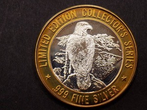 Jackpot Junction Silver Limited edition coin w 3 Grand Casino Collector coins