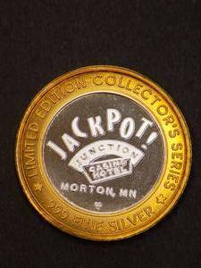 Jackpot Junction Silver Limited edition coin w 3 Grand Casino Collector coins