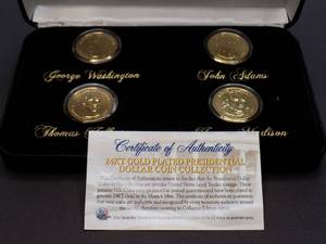 4 - Presidential Dollar Collection, 24k Gold