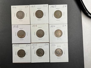 9 - BUFFALO NICKELS