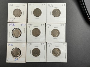 9 - BUFFALO NICKELS