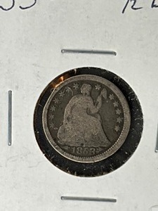 1853 SEALED HALF DIME WARROWS
