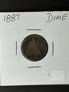 1887 SEALED DIME