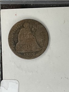 1888 SEALED DIME