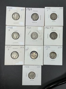 10 MERCURY DIMES