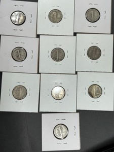10 MERCURY DIMES