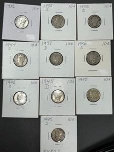 10 MERCURY DIMES