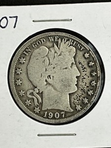1907 BARBER HALF DOLLAR