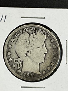 1911 BARBER HALF DOLLAR