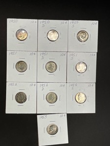 11 ROOSVELT DIMES