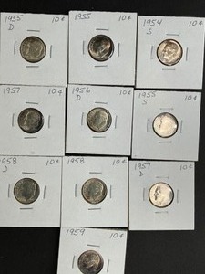10 ROOSVELT DIMES