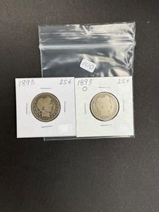 2 - BARBER QUARTER 1893 - 1893O