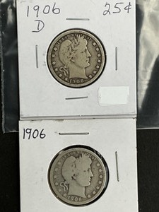 2 BARBER QUARTERS 1906, 1906D
