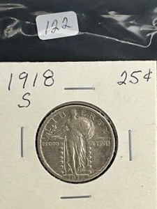 1918S STANDING  LIBERTY QUARTERS
