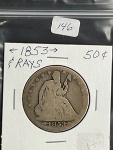 1853 SEALED HALF DOLLAR ARROWSRAYS