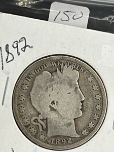1892 BARBER HALF DOLLAR