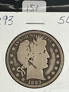 1893 BARBER HALF DOLLAR