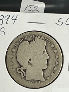 1894S BARBER HALF DOLLAR