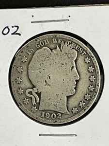 1902 BARBER HALF DOLLAR