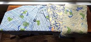 lot 90 image: Chicken Style Tablecloths & One Round Table Runner