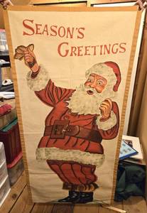 lot 104 image: Santa Banner Sign