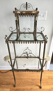 lot 26 image: One of a Kind MirrorMarble Display Stand
