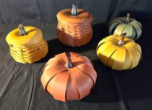 lot 151 image: Longaberger Fall Baskets & Fabulous Pumpkin Collection