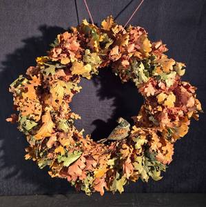 lot 159 image: Fall Wreath with a Pheasant