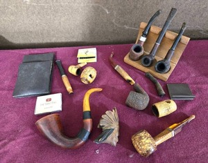 lot 19 image: Vintage Smoking Pipe Collection