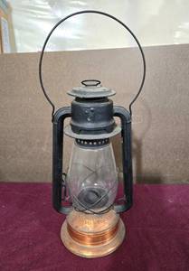 lot 8 image: Lantern by C.T. Ham #2 Cold Blast Copper Fount