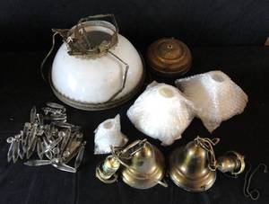 lot 46 image: Vintage Lighting Fixtures