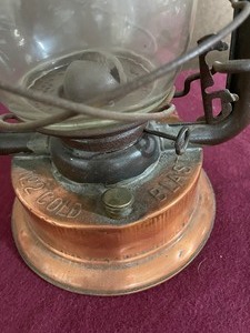 lot 123 image: Lantern by C.T. Ham #2 Cold Blast Copper Fount