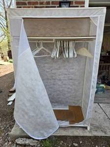 lot 242 image: White Temporary Storage Closet