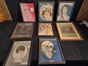 lot 273 image: Sheet Music Theme Picture Prints