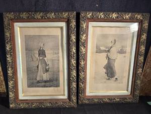 lot 274 image: Pair of Evangeline & Priscilla Prints