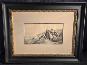 lot 141 image: Pilgrims Print