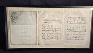 lot 142 image: Robin Adair Music Framed Picture