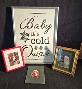 lot 143 image: Collection of Holiday Framed Prints